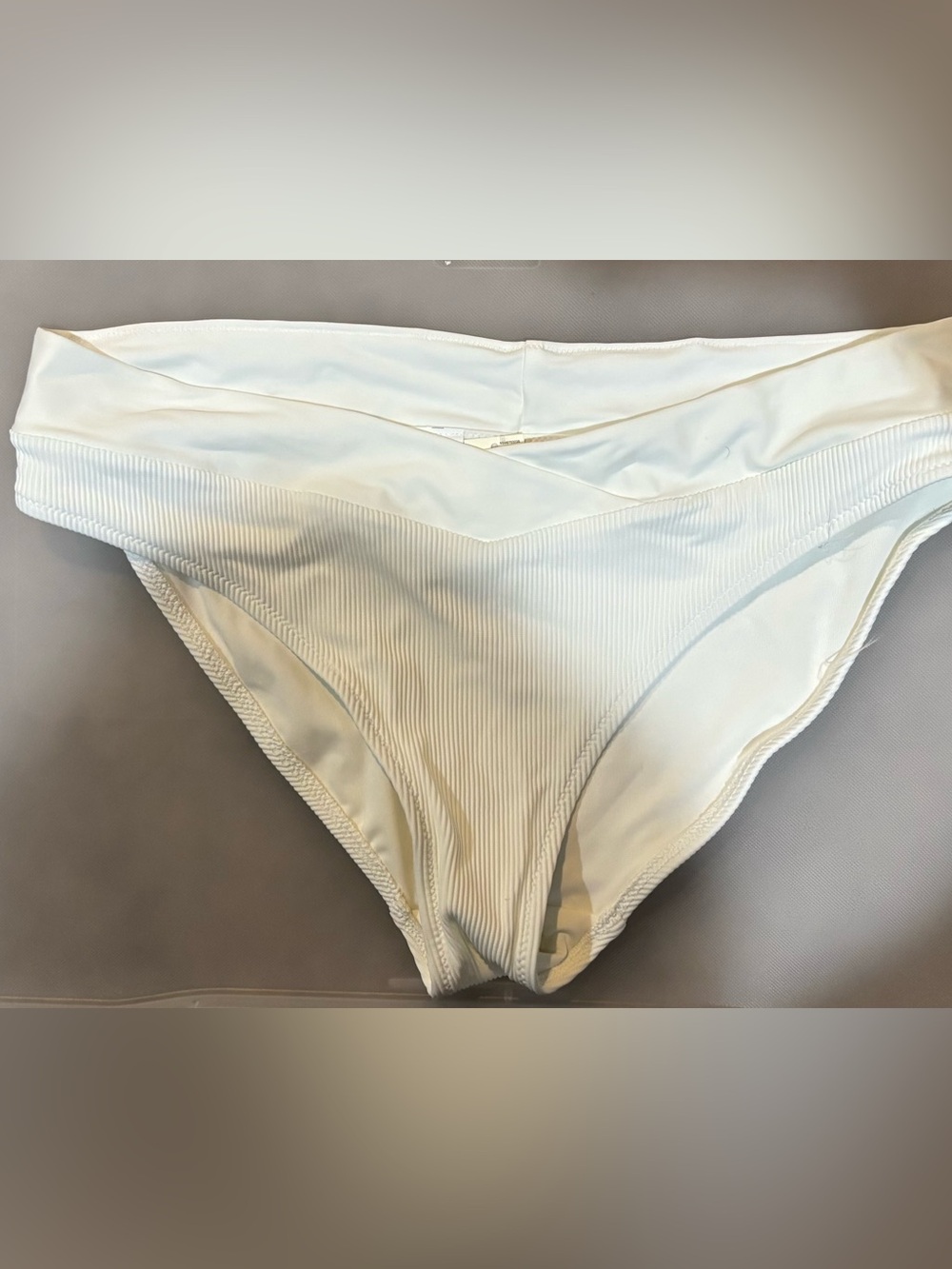 NWT white large aerie bikini bottoms